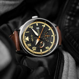 AVI-8 Hawker Hurricane Mckellar Dual Time Watch | Metropolis Black