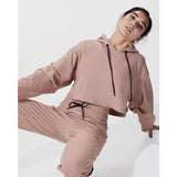Michi Mysa Crop Hoodie | Rose Quartz