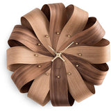 Nomon Brisa Mixto X-Large Clock | Body In Walnut and Oak Wood