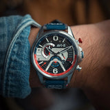 AVI-8 Watch Hawker Harrier Dual Retrograde Chronograph | Genuine Leather Strap