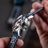 AVI-8 Watch Hawker Harrier Dual Retrograde Chronograph | Genuine Leather Strap