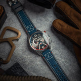 AVI-8 Watch Hawker Harrier Dual Retrograde Chronograph | Genuine Leather Strap