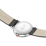 Mondaine Evo2 40mm Big Date Grape Vegan Black Leather | MSE.40210.LBV