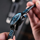 AVI-8 Watch Hawker Harrier Dual Retrograde Chronograph | Genuine Leather Strap