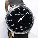 MeisterSinger Neo Plus Watch | 40mm Black Azure Dial / Shell Cordovan Black
