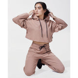 Michi Mysa Crop Hoodie | Rose Quartz