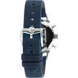 DuFa VAN DER ROHE BARCELONA Chrono Watch | Stainless Steel Blue Dial Blue Band