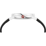 Mondaine Evo2 40mm Big Date Grape Vegan Black Leather | MSE.40210.LBV