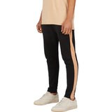 Zanerobe Jumpshot Men's Trackpants | Black/Biscuit