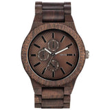 WeWood Kos Indian Rosewood Watch | Chocolate/Gun- WKCGUN