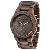 WeWood Kos Indian Rosewood Watch | Chocolate/Gun- WKCGUN
