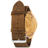 WeWood Dellium Bamboo Wood Watch | Bamboo/Leather-WDELUMB