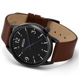 Breda Watches Slate Watch | Gunmetal/Brown 7017b