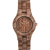 WeWood Criss Waves Rough Nut Wood Watch | Walnut