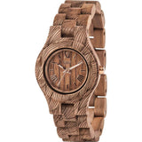 WeWood Criss Waves Rough Nut Wood Watch | Walnut