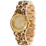 WeWood Criss Metal/Leo Maple Wood Watch | Beige/Gold-WCMBLEO