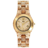 WeWood Criss Metal/Henne Maple Wood Watch | Beige/Gold - WCMBHEN