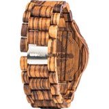 WeWood Alpha Zebrano Wood Watch | Zebra Wood