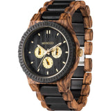 WeWood Kappa African Beli/BlackwoodWood Watch | Zebrano WKAPZE