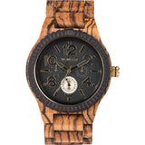 WeWood Kardo African Beli/Blackwood Wood Watch | Zebrano WKARZB