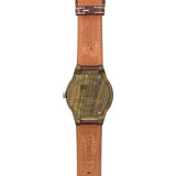 WeWood Leo Leather US Army Wood Watch | Brown WLLAUS