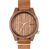 WeWood Torpedo Nut Wood Watch | Walnut/Leather Wtlhnt