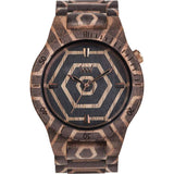 WeWood Alpha Nature Beehive Nut Wood Watch | Walnut Print