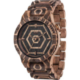 WeWood Alpha Nature Beehive Nut Wood Watch | Walnut Print