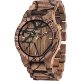 WeWood Alpha Nature Tree Nut Wood Watch | Walnut Print