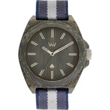 WeWood Phoenix Cotton Fiber Wood Watch | Teak Blue WPH46TB