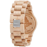WeWood Date Metal/Maple Wood Watch | Beige/Blue - WDMBB