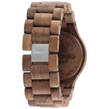 WeWood Date Rough Metal/Walnut Wood Watch | Nut/Gun -WDMBGUN