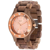 WeWood Date Rough Metal/Walnut | Nut/Rose Gold- WDMBRO