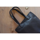 Kiko Leather Street Leather Tote | Black-705-1