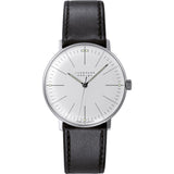 Junghans Max Bill Handaufzug Stainless Steel Watch | Black Strap 027/3700.02