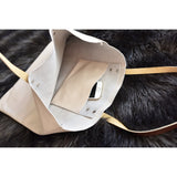 Kiko Leather Classy Leather Tote | Biege-729-7