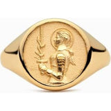 Awe Inspired Joan of Arc Signet Ring
