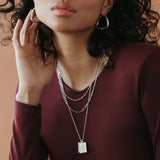 Awe Inspired Chunky Paperclip Necklace