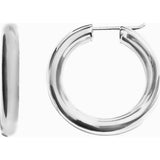 Awe Inspired 25MM Chubby Hoop Earrings