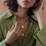 Awe Inspired Cable Chain Ring | Gold Vermeil