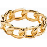 Awe Inspired Cable Chain Ring | Gold Vermeil