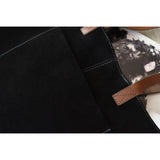 Kiko Leather PCH Suede Tote | Black-731-1