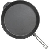 Skeppshult Frying Pan with Handle, Stainless Steel 36 cm Black