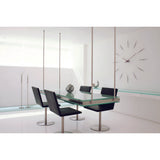 Nomon Merlin 12 N Wall Clock | Chromed Brass/Walnut