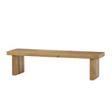 Sonder Living Emelia Bench | Natural Oak without Seat Pad
