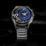 The Electricianz Stone Z - Metal | Stainless Steel, Gun Pvd Crown & Pusher, 45mm Case