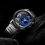 The Electricianz Stone Z - Metal | Stainless Steel, Gun Pvd Crown & Pusher, 45mm Case