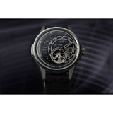 The Electricianz E-Code | 43mm case, grey calfskin leather/ Hybrid