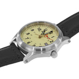 ArmourLite Field Series Genuine Leather Mens Watch | Diameter: 42mm Thickness: 10.8mm - Shatterproof Armourglass - Beige Dial