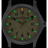 ArmourLite Field Series Flexible Polyurethane Mens Watch | Diameter: 42mm Thickness: 10.8mm - Shatterproof Armourglass - Beige Dial